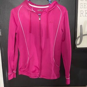 Under Armour Fuchsia Hoodie with White Accents